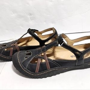 JBU Jambu Dune Encore Womens 7  M Black Brown Vegan Mary Jane Memory Foam Shoes